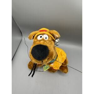 Vintage Cartoon Network Scooby Doo Plush Yellow Raincoat Slicker 11” Toy